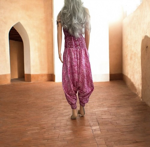 India hosenkleid seide - seide, #
