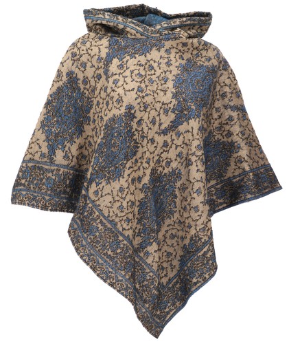 Weicher poncho mit - kapuze,, goa
