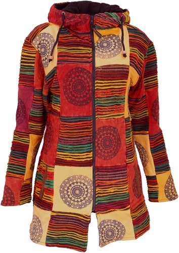Goa patchwork kurzmantel boho - goa, kurzmantel,