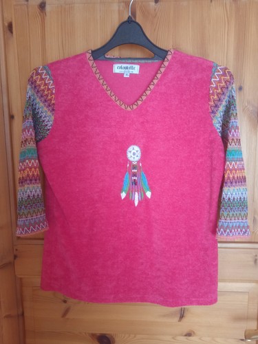 Shirt pink ethno - shirt, goa